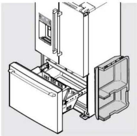 IKEA STJÄRNSTATUS 405.222.86 - Pour remettre le panier supérieur du congélateur en place - 1