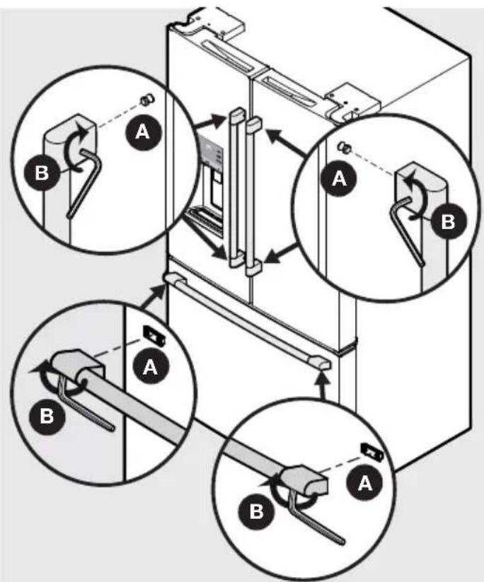 IKEA STJÄRNSTATUS 405.222.86 - Door Handle Mounting Instructions - 1
