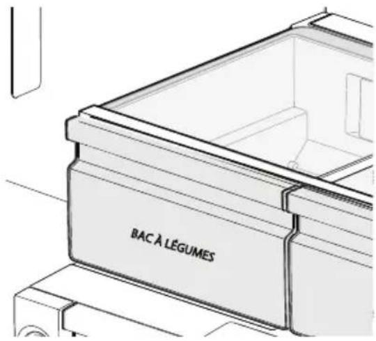 IKEA STJÄRNSTATUS 405.222.86 - Pour retirer le bac à légumes afin de le nettoyer : - 2
