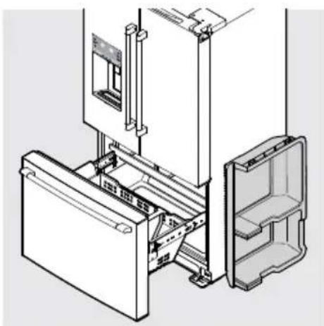 IKEA STJÄRNSTATUS 405.222.86 - Para retirar la canasta superior del congelador - 1