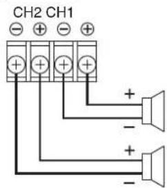 TOA DA-250DH CU - Switch Settings and Speaker Connections - 2