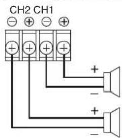 TOA DA-250DH CU - Switch Settings and Speaker Connections - 4