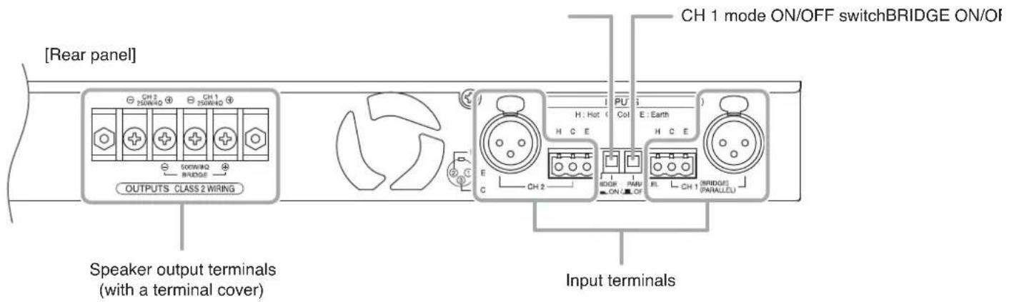 TOA DA-250DH CU - SETTINGS AND CONNECTIONS - 1