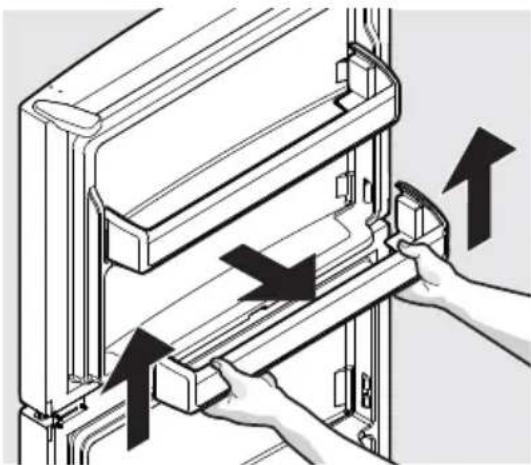 IKEA LAGAN 004.621.52 - Pour poser le balconnet de porte : - 1