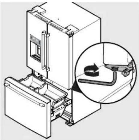 IKEA STJÄRNSTATUS - Nivelación del compartimento y alineación de la puerta del refrigerador (si es necesario) - 2