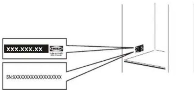 IKEA NUMRERAD 404.621.50 - Replacing the lamp - 1