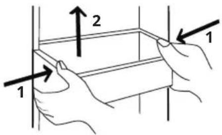 IKEA ÖVERSKÅDLIG 604.621.54 - Conservation des alimentés dans la partie réfrigérateur - 1