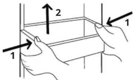IKEA ÖVERSKÅDLIG 604.621.54 - Positioning the door balconies - 1