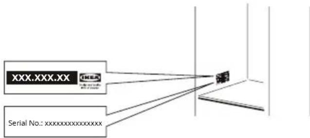 IKEA ÖVERSKÅDLIG 604.621.54 - Données techniques - 2