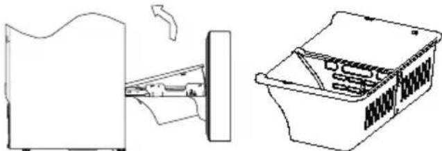 IKEA ÖVERSKÅDLIG 604.621.54 - Removal of lower freezer drawer - 1