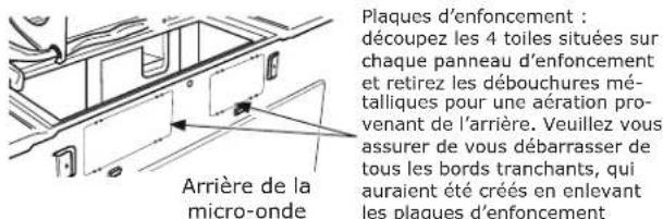 IKEA LAGAN 504.692.93 - B5. ADAPTATION DU VENTILATEUR DU FOUR À MICRO-ONDES POUR L'ÉVACUATION À L'EXTÉRIEUR PAR L'ARRIÈRE - 7