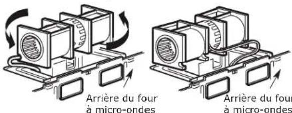 IKEA LAGAN 504.692.93 - B5. ADAPTATION DU VENTILATEUR DU FOUR À MICRO-ONDES POUR L'ÉVACUATION À L'EXTÉRIEUR PAR L'ARRIÈRE - 4