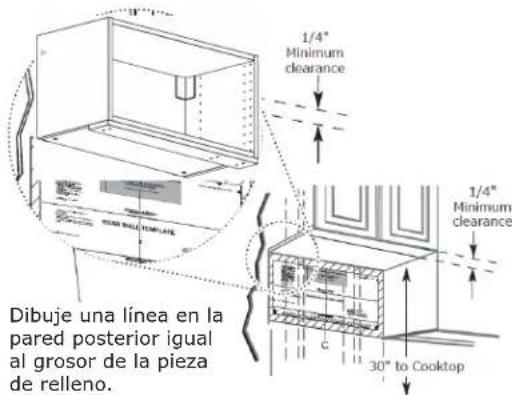 IKEA LAGAN 504.692.93 - UBICACIÓN DE LA PLACA PARA LA PARED DE BAJO DEL GABINETE - 3