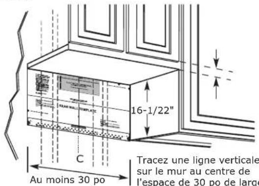 IKEA LAGAN 504.692.93 - ÉTABLISSEMENT DE L'EMPLACEMENT DE LA PLAQUE MURALE SOUS VOTRE ARMOIRE - 1