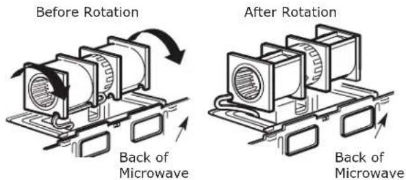 IKEA LAGAN 504.692.93 - B5. ADAPTING MICROWAVE BLOWER FOR OUTSIDE BACK EXHAUST - 3