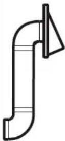 IKEA LAGAN 504.692.93 - ÉVACUATION À L'EXTÉRIEUR PAR L'ARRIÈRE (EXEMPLE SEULEMENT) - 1