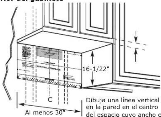 IKEA MEDELNIVÅ 004.692.95 - UBICACIÓN DE LA PLACA PARA LA PARED DE BAJO DEL GABINETE - 1