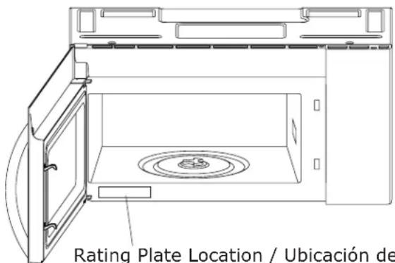 IKEA MEDELNIVÅ 004.692.95 - Rating Plate Location / Ubicación de la placa de serie / Emplacement de la plaque signalétique - 1