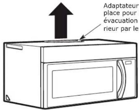 IKEA MEDELNIVÅ 004.692.95 - ÉVACUATION À L'EXTÉRIEUR PAR LE DESSUS (CONDUIT VERTICAL) - 1