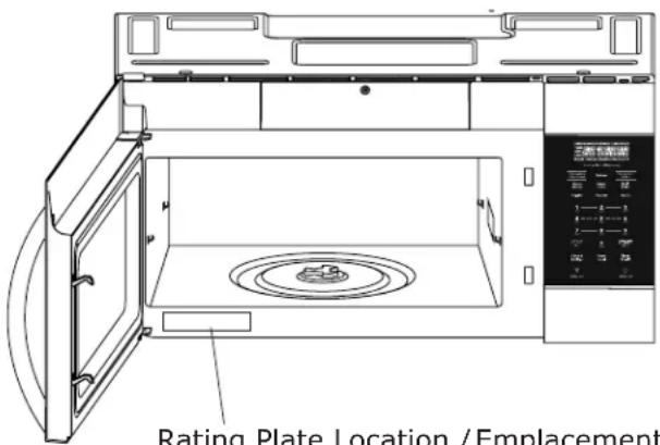 IKEA UPPSEENDE 204.621.65 - Rating Plate Location / Emplacement de la plaque signalétique / Ubicación de la placa de clasificación - 1