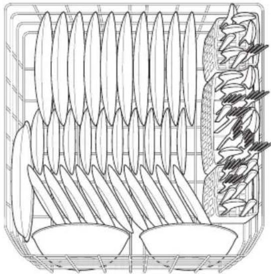 IKEA LAGAN 804.621.67 - Loading the Bottom Rack - 1