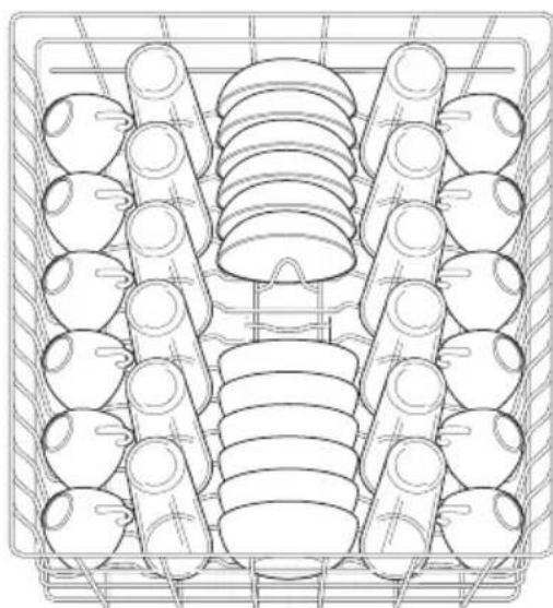 IKEA LAGAN 804.621.67 - Loading the Top Rack - 2