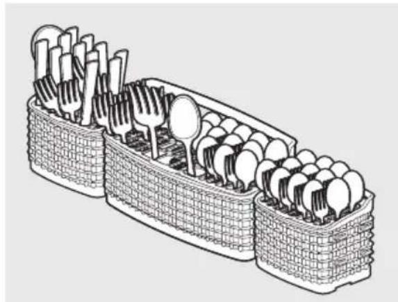 IKEA ESSENTIELL 905.222.84 - Las características y el aspecto de los portaplatos y la canasta de cubiertos, tal y como se muestran, pueden variar según el modelo. - 1