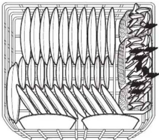 IKEA ESSENTIELL 905.222.84 - Features and appearance of racks and silverware basket as shown may vary from your model. - 1
