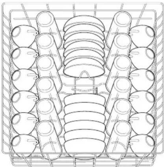 IKEA ESSENTIELL 905.222.84 - Loading the Top Rack - 2