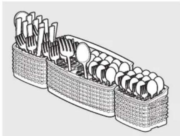 IKEA ESSENTIELL 605.222.85 - Las características y el aspecto de los portaplatos y la canasta de cubiertos, tal y como se muestran, pueden variar según el modelo. - 1