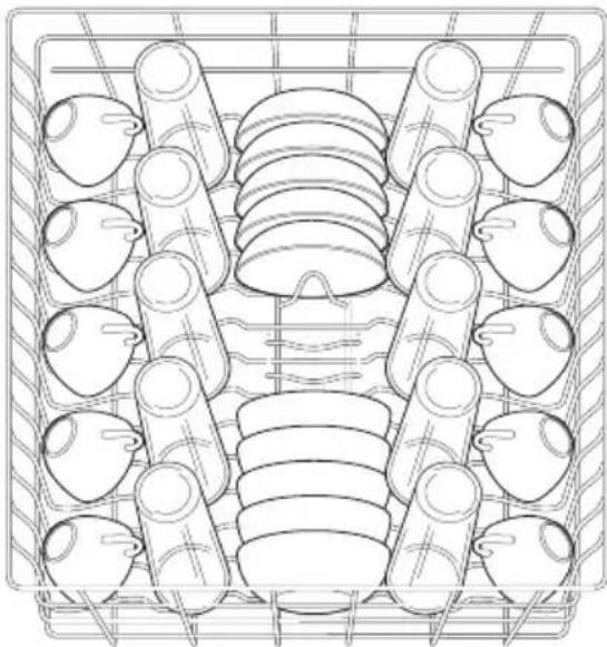 IKEA ESSENTIELL 605.222.85 - Loading the Top Rack - 1