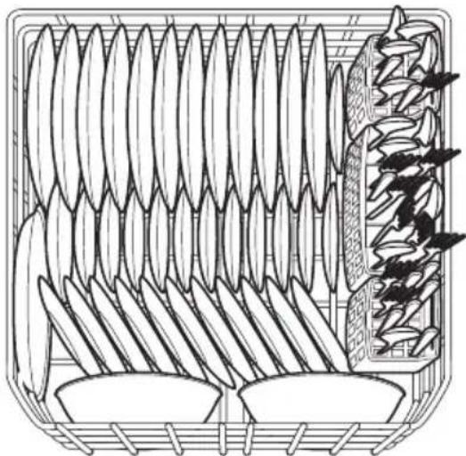 IKEA ESSENTIELL 605.222.85 - Features and appearance of racks and silverware basket as shown may vary from your model. - 2