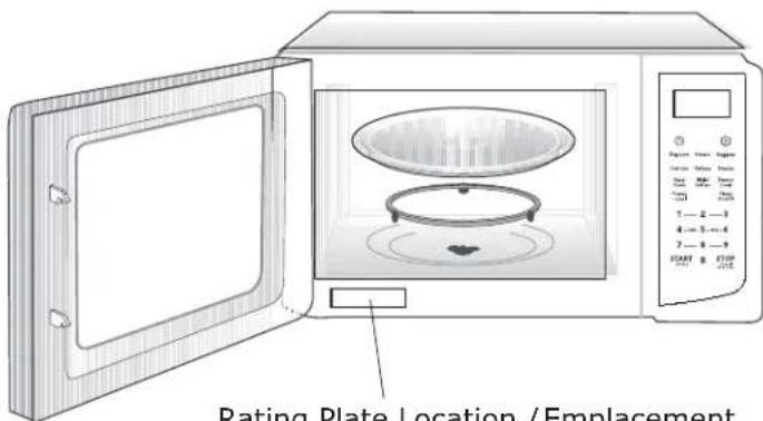 IKEA HUVUDSAKLIG 904.660.04 - Rating Plate Location / Emplacement de la plaque signalétique - 1