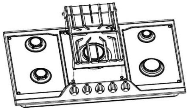 IKEA STORBRÄNNAN 105.405.45 - Montage des grilles de brûleur - 1