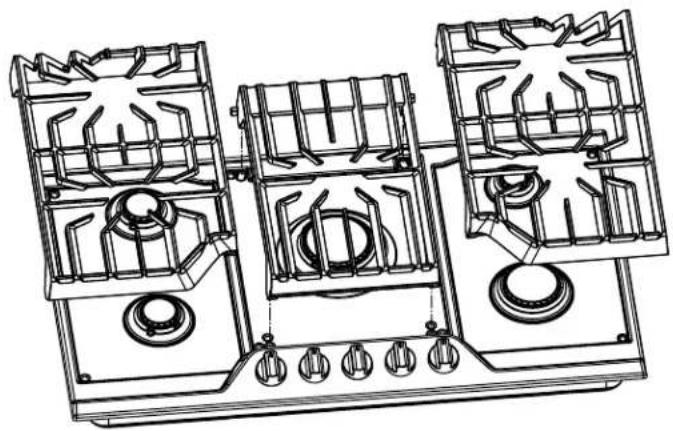IKEA STORBRÄNNAN 105.405.45 - Instalación de las revillas de los quemadores - 2