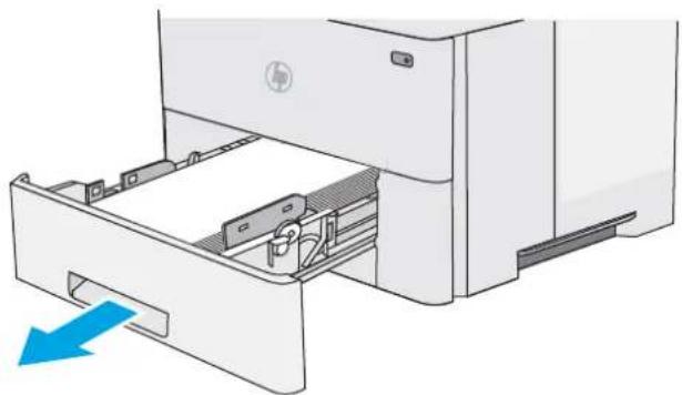 HP LaserJet Managed MFP E52545 - 13.A2, 13.A3, 13.A4, 13.A5 Bourrage papier dans les bacs 2, 3, 4 et 5 - 1