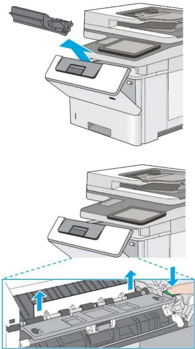 HP LaserJet Managed MFP E52545 - 13.B, 13.C, 13.D Bourrage papier dans l'unité d'impression recto verso - 5