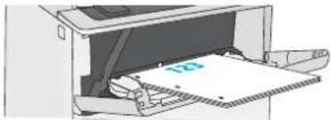 HP LaserJet Managed MFP E52545 - Bac 1 : orientation du papier - 2