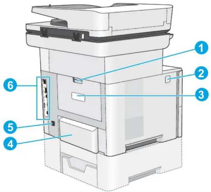 HP LaserJet Managed MFP E52545 - Vues de l'imprimante - 2