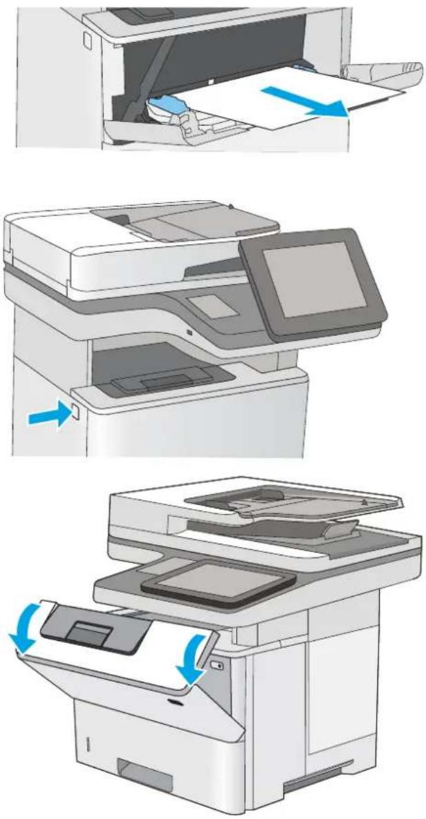 HP LaserJet Managed MFP E52545 - 13.A1 Bourrage papier bac 1 - 1