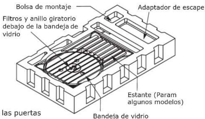 IKEA MEDELNIVÅ 304.692.94 - PROCEDIMIENTO PARA SACAR DE LA CAJA EL MICROONDAS Y LA PLACA DE INSTALACIÓN - 1
