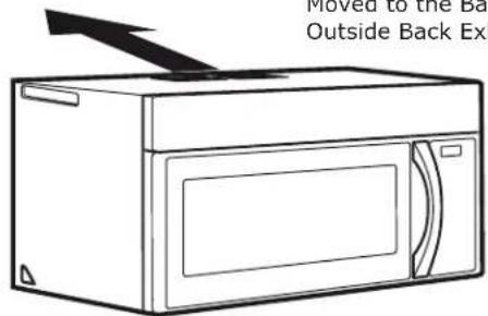 IKEA MEDELNIVÅ 304.692.94 - OUTSIDE BACK EXHAUST (HORIZONTAL DUCT) - 1
