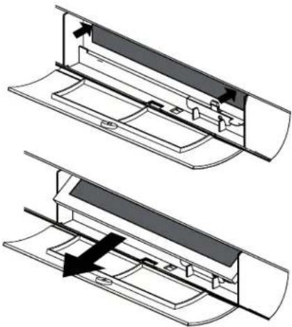 IKEA MEDELNIVÅ 304.692.94 - A7. FILTER ACCESS DOOR CHARCOAL FILTER (UPPSEENDE) - 2