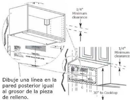 IKEA MEDELNIVÅ 304.692.94 - UBICACIÓN DE LA PLACA PARA LA PARED DE BAJO DEL GABINETE - 3
