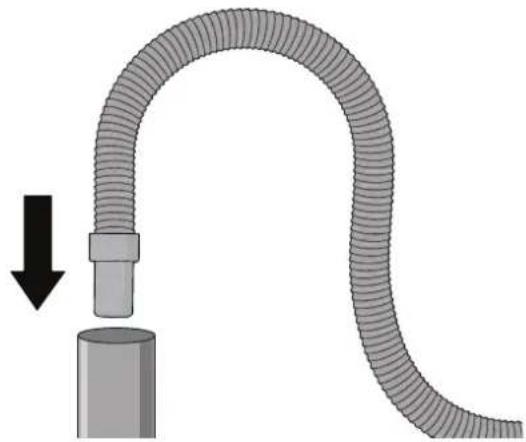 Wisberg WBWM1400A8WNB - RACCORDER LE TUYAU D'ÉVACUATION À UNE ÉVACUATION - 1