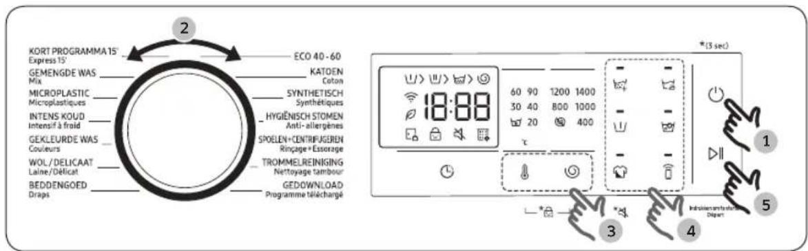 SAMSUNG WW90DG6U25LH - Mit wenigen einfachen Schritten zu sauberer Wäsche - 1