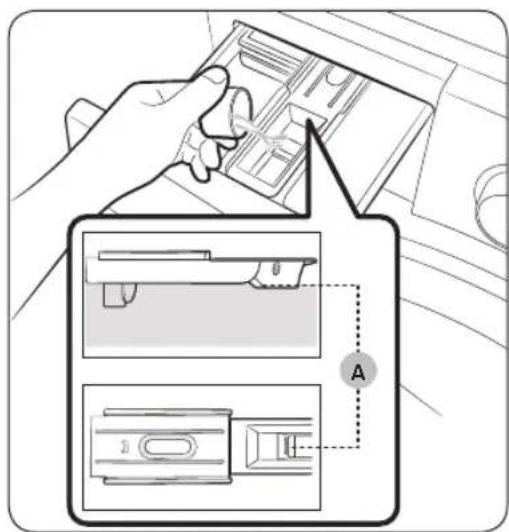 SAMSUNG WW90DG6U25LH - Verser la lessive dans le tiroir à lessive - 2