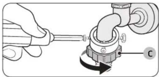 SAMSUNG WW90DG6U25LH - Raccordement à un robinet d'eau non fileté - 4