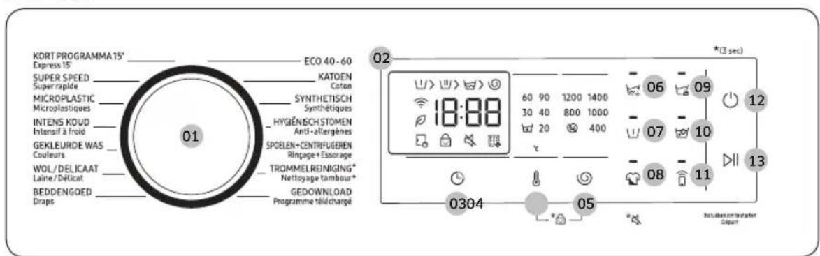 SAMSUNG WW90DG6U25LH - Bedienblende - 2