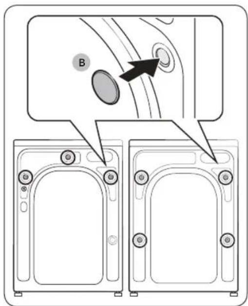 SAMSUNG WW90DG6U25LH - Aufstellen des Geräts - 1